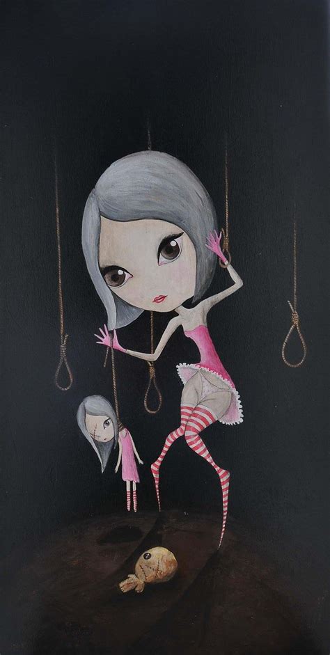 Acrylic Painting Pop Surrealism Made By Polish Artist Gallows Pop