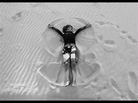 Sand Angels Black And White Sand Angel