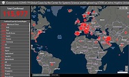 Online map by Johns Hopkins tracks coronavirus cases around the globe ...