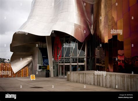 The Entrance To The Frank Gehry Designed Experience Music Project