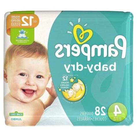 Pampers Baby Dry Diapers Size 4 24