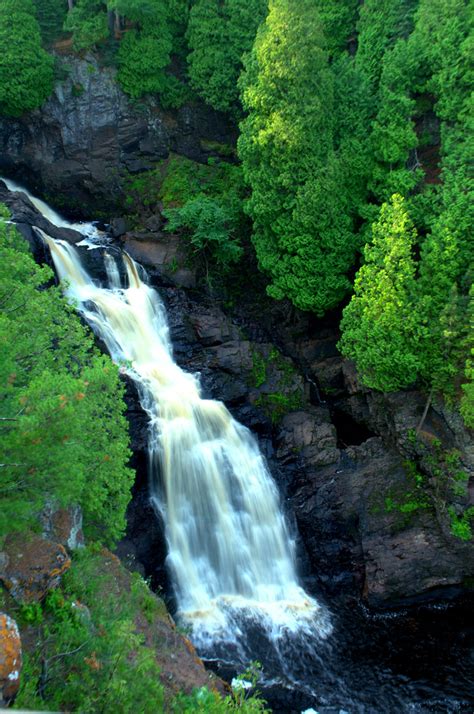 Big Manitou Falls Big Manitou Falls And Gorge Wisconsin Stat Flickr