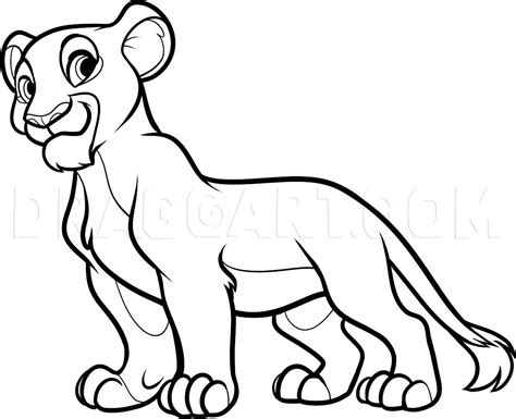 How To Draw Nala From The Lion King Step By Step Drawing Guide By