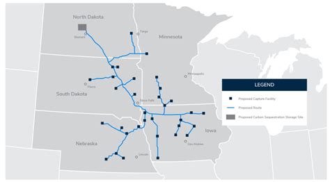 Summit Carbon Solutionsmidwest Project Map Gas Compression Magazine