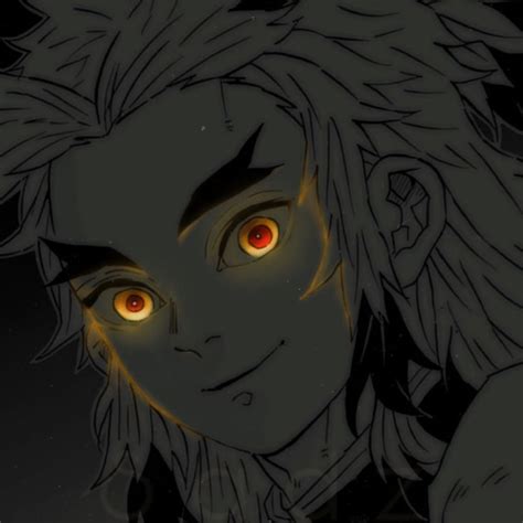 𝗥𝗲𝗻𝗴𝗼𝗸𝘂 𝗞𝘆𝗼𝗷𝘂𝗿𝗼 Slayer anime Glowing art Anime art dark