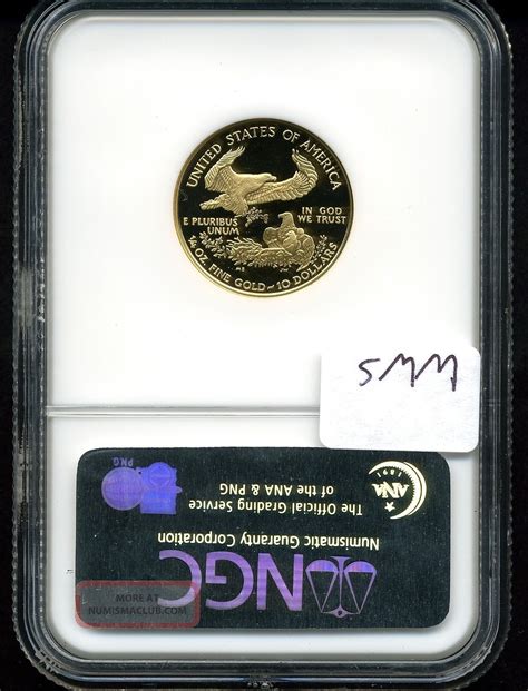 2007 W G10 Gold American Eagle Pf70 Ultra Cameo Ngc Early Releases
