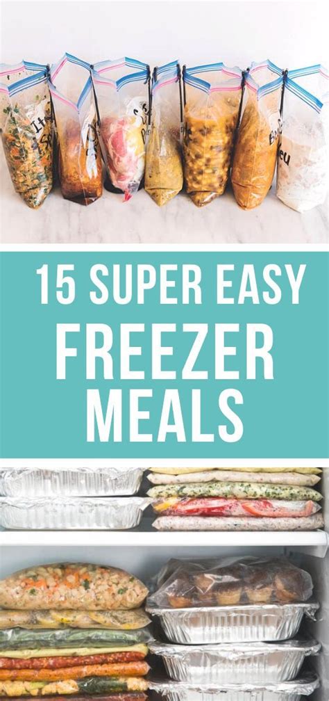 Super Easy Freezer Meals Happy Money Saver Freezable Meals