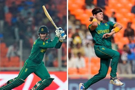 Sa Vs Afg Highlights Rassie Van Der Dussens 50 And Gerald Coetzees Four Fer Secure Victory