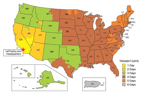 Exploring Ups Ground Transit Map In 2023 - Map Of The Usa