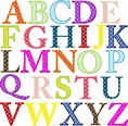 Clipart - Colorful Alphabet Uppercase