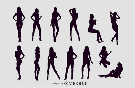 free vector sexy girls silhouettes vector download