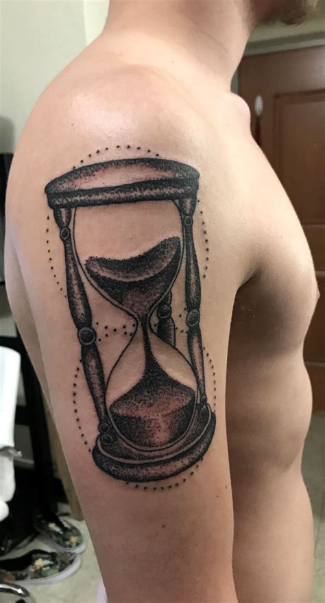 Hourglass Tattoo By Justin Mowray Black Door Studio In Lubbock TX