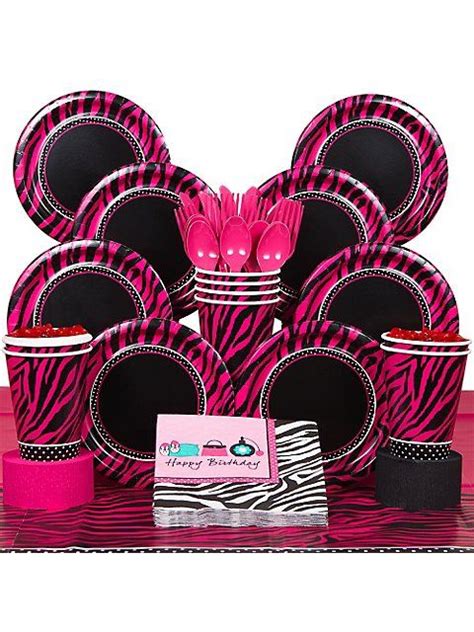 Pink Zebra Boutique Deluxe Kit Serves 8 1stbirthdaypartytheme