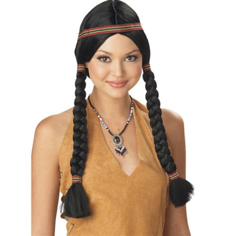 Native American Indian Maiden Wig Imaginations Costume And Dance