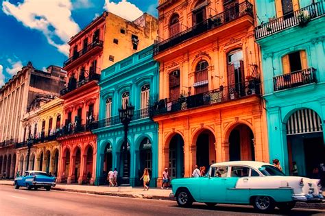 Roteiro Pela Cidade De Havana Em Cuba Em Fevereiro