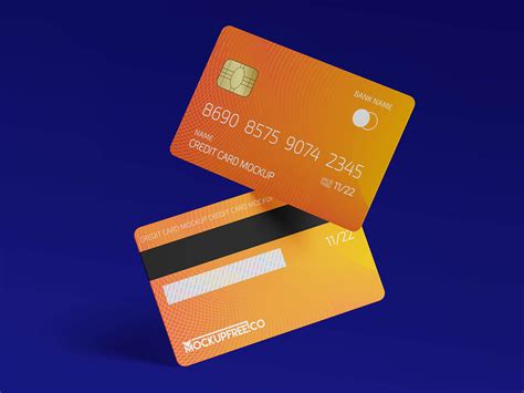 Free Plastic Credit Debit Bank Card Mockup Psd Set Good Mockups