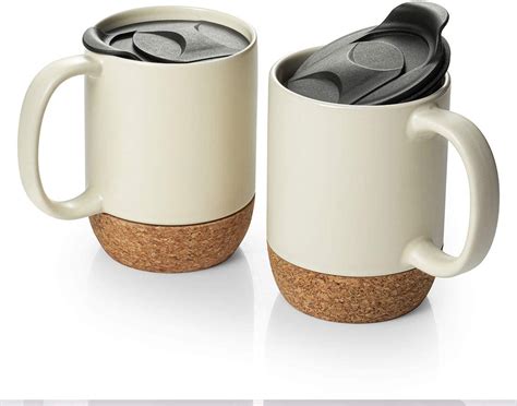 Ceramic Coffee Mug With Lid Pop Design For Small Hall