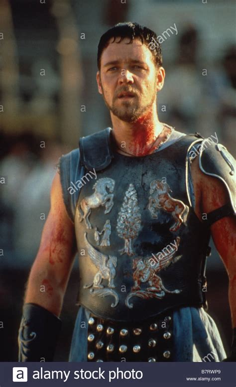 Russell crowe with sword in a scene from the film 'gladiator', 2000. Russell Crowe Gladiator High Resolution Stock Photography ...