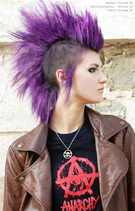 Love That Purplei Miss My Mohawk Punk Girl Hair Punk Hair Punk