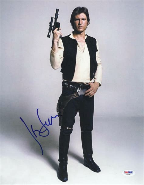Harrison Ford Signed 11x14 Photo Star Wars Han Solo Autograph Proof Psa
