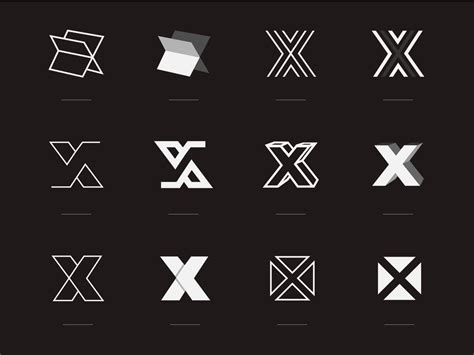 X Text Logo Design Logo Design Typographic Logo