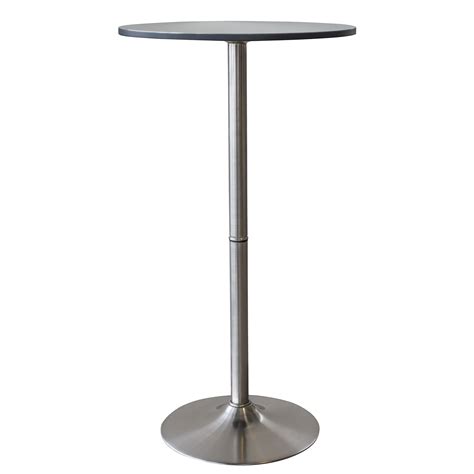 Amerihome Round Stainless Steel Bar Table 44 Inch High X 235 Diameter