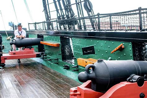 The Guns On The Deck Of The Uss Constitution Photograph By William E