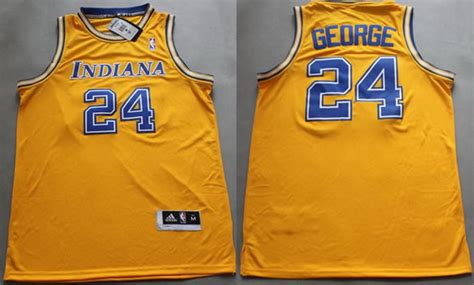 Find the latest in paul george merchandise and memorabilia, or check out the rest of our nba basketball gear for the whole family. Indiana Pacers #24 Paul George ABA Hardwood Classic Swingman Yellow Jersey on sale,for Cheap ...