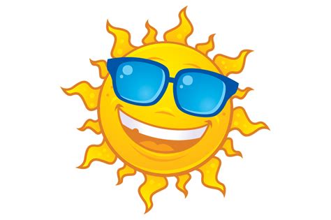 Summer Sun Wearing Sunglasses By Fizzgig Thehungryjpeg