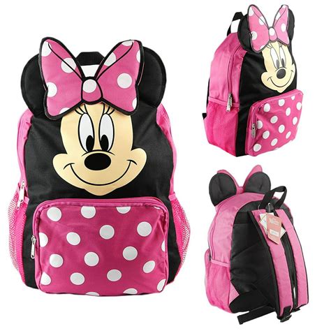 Pc Disney Minnie Mouse Girls 12 Toddler School Backpack Canvas Book