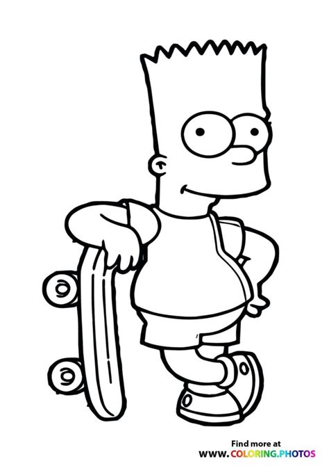 The Simpsons Coloring Pages For Kids Free And Easy Print Or Donwload