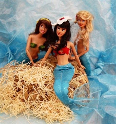 Walt Disney Ooak Doll Repaints Memaid Lagoon From Peter Pan Using