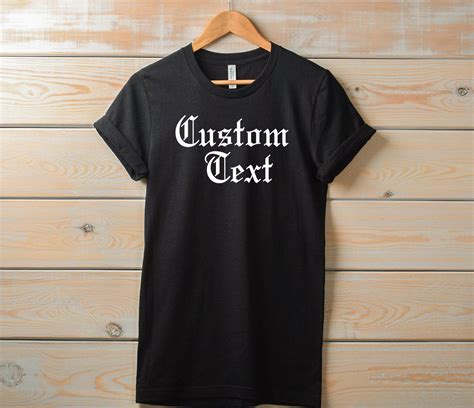 Check spelling or type a new query. Unisex Custom Shirt in Old English Font for Birthdays ...
