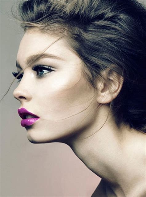 Purple Pouts Model Face Portrait Photography Women Woman Face