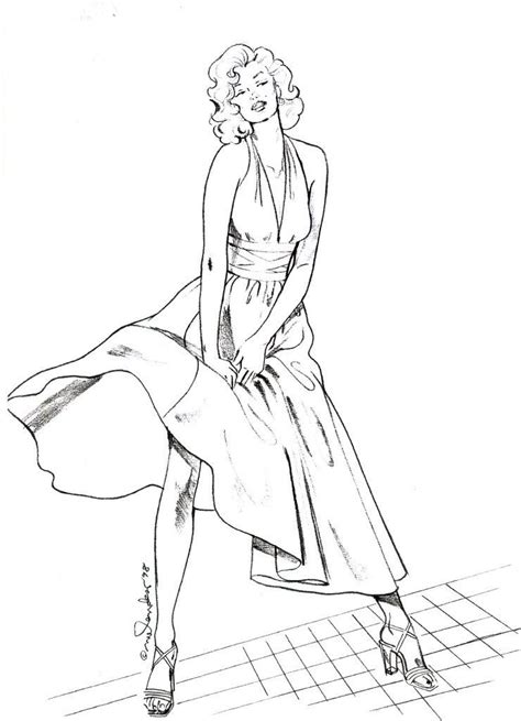 Marilyn Monroe Coloring Page