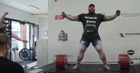 World Record Deadlift The Mountain From Game Of Thrones Sets New