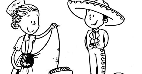 Mexican Traditional Dress Coloring Pages