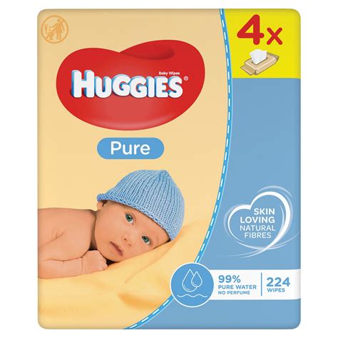 Huggies® Pure Baby Wipes 4 Pack 56 Wipespack 224 Wipes Total