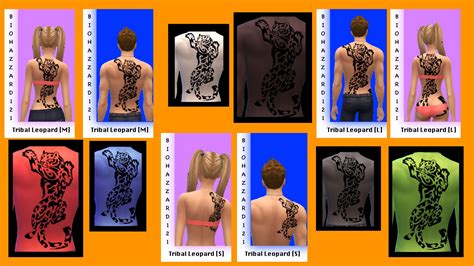 Tattoos All The Colors Electronic Art Sims 4 Mods