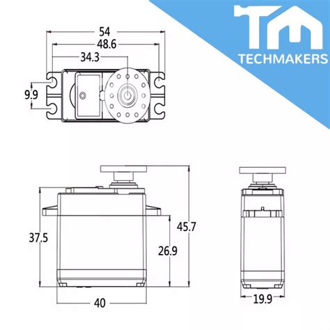 Mg996r Mg996 Mg 996 90180270360 Degree Towerpro Digital High Torque