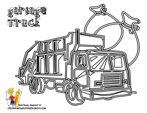 Garbage Truck Coloring Pages Coloring Home