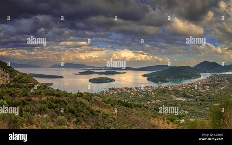Sunset In Lefkas Island Greece Stock Photo Alamy