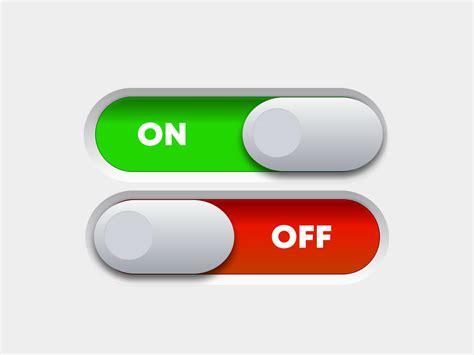 Set of different switches, on/off buttons, in editable vector file for your designs. On Off Switch Icon at Vectorified.com | Collection of On ...
