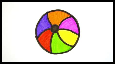 How To Draw A Ball Drawing And Coloring For Kids Ball Drawing