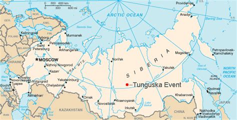 Tunguska Event Russia Map Russia Map