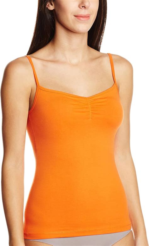 buy soie women s cotton camisole inner bright orange l at