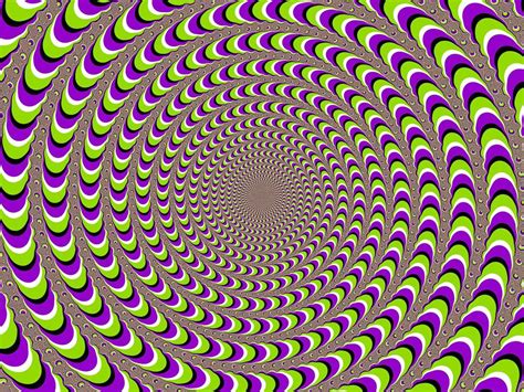 Rotating Spirals A Moving Illusion Each Circle Appears To Rotate