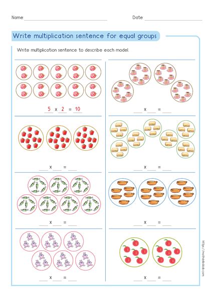 Second Grade Multiplication Worksheets Distance Learning Teaching