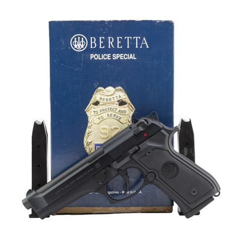 Beretta 92fs Police Special 9mm Caliber Pistol For Sale