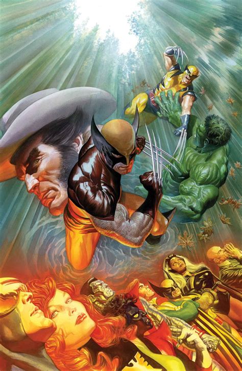 The Geeky Nerfherder Coolart The Death Of Wolverine By Alex Ross
